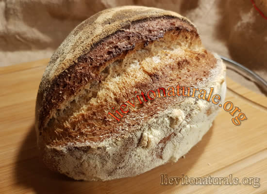 Pane con farina di Segale integrale e Lievito Madre Naturale o Pasta Madre  e Farina Macinata a Pietra